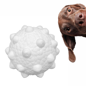 Precio de fábrica Color personalizado ETPU Molar Pet Toy Interactive Durable Puppy Chew Rolling Dog Ball para entrenamiento